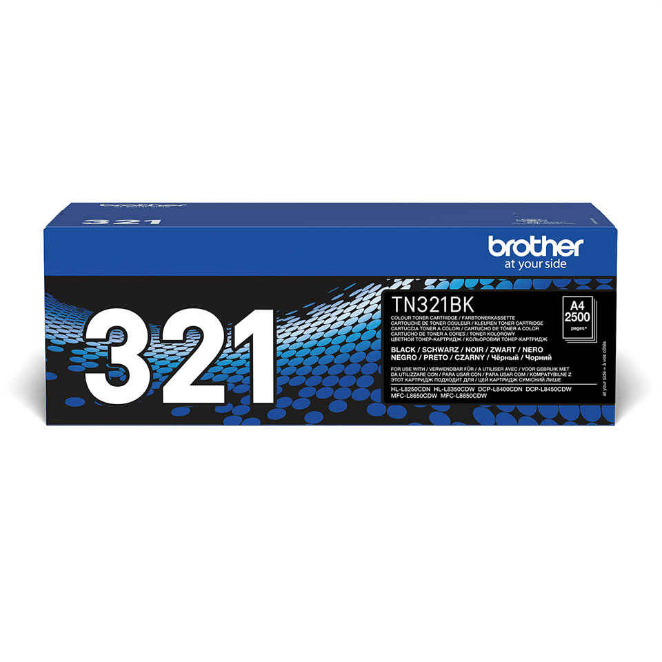 Brother TN-321BK Toner-kit black, 2.500 pages ISO/IEC 19798 for Brother DCP-L 8400/8450/HL-L 8250