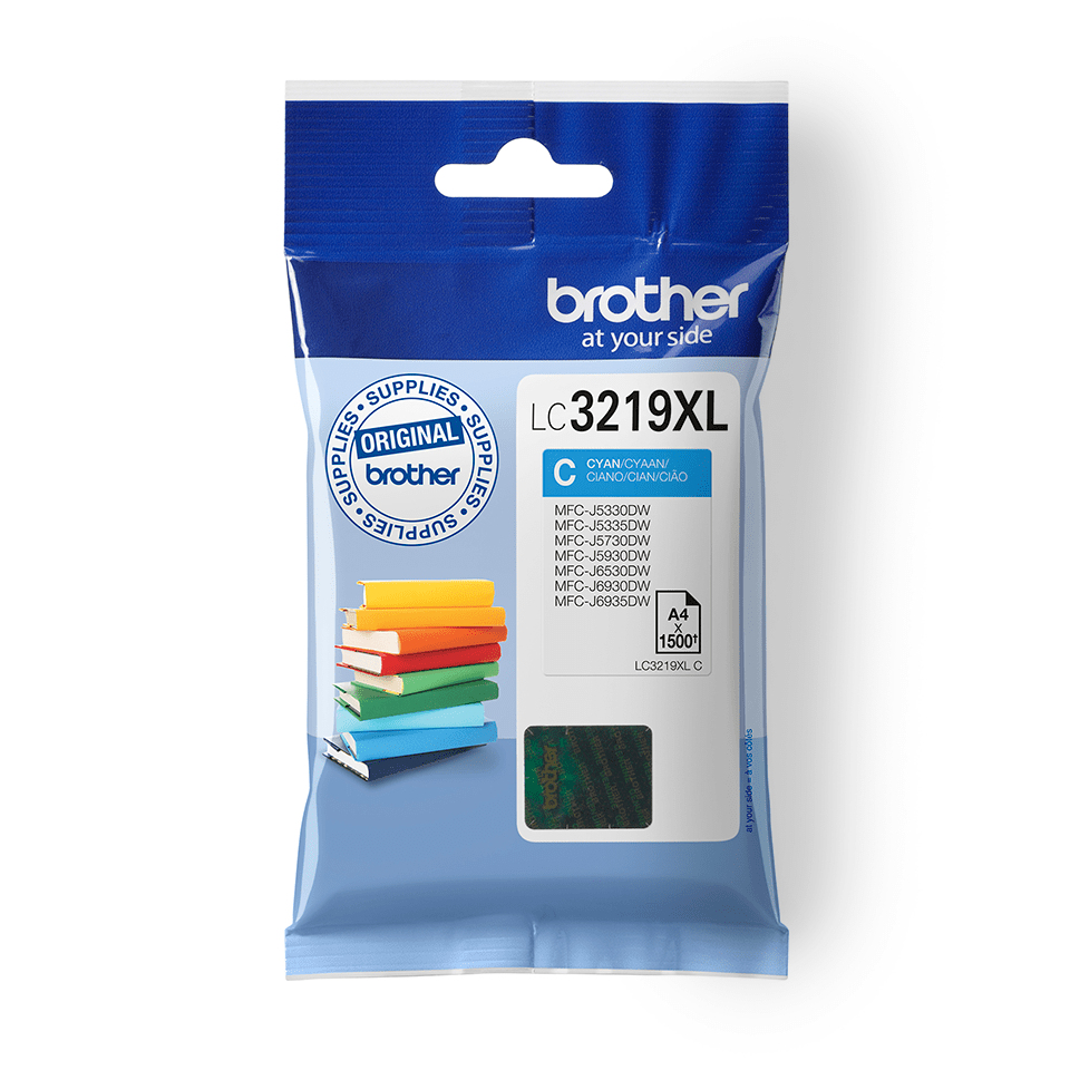Brother LC-3219XLC Ink cartridge cyan, 1.500 pages ISO/IEC 24711 12,4ml for Brother MFC-J 5330