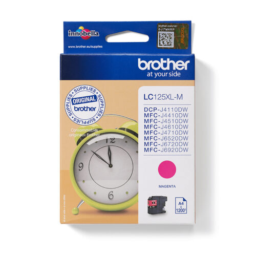 Brother LC-125XLM Ink cartridge magenta, 1.200 pages ISO/IEC 24711 11ml for Brother MFC-J 4510/6920