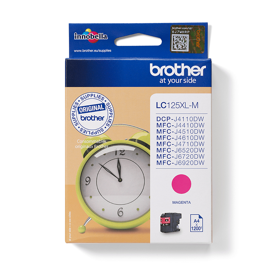 Brother LC-125XLM Ink cartridge magenta, 1.200 pages ISO/IEC 24711 11ml for Brother MFC-J 4510/6920