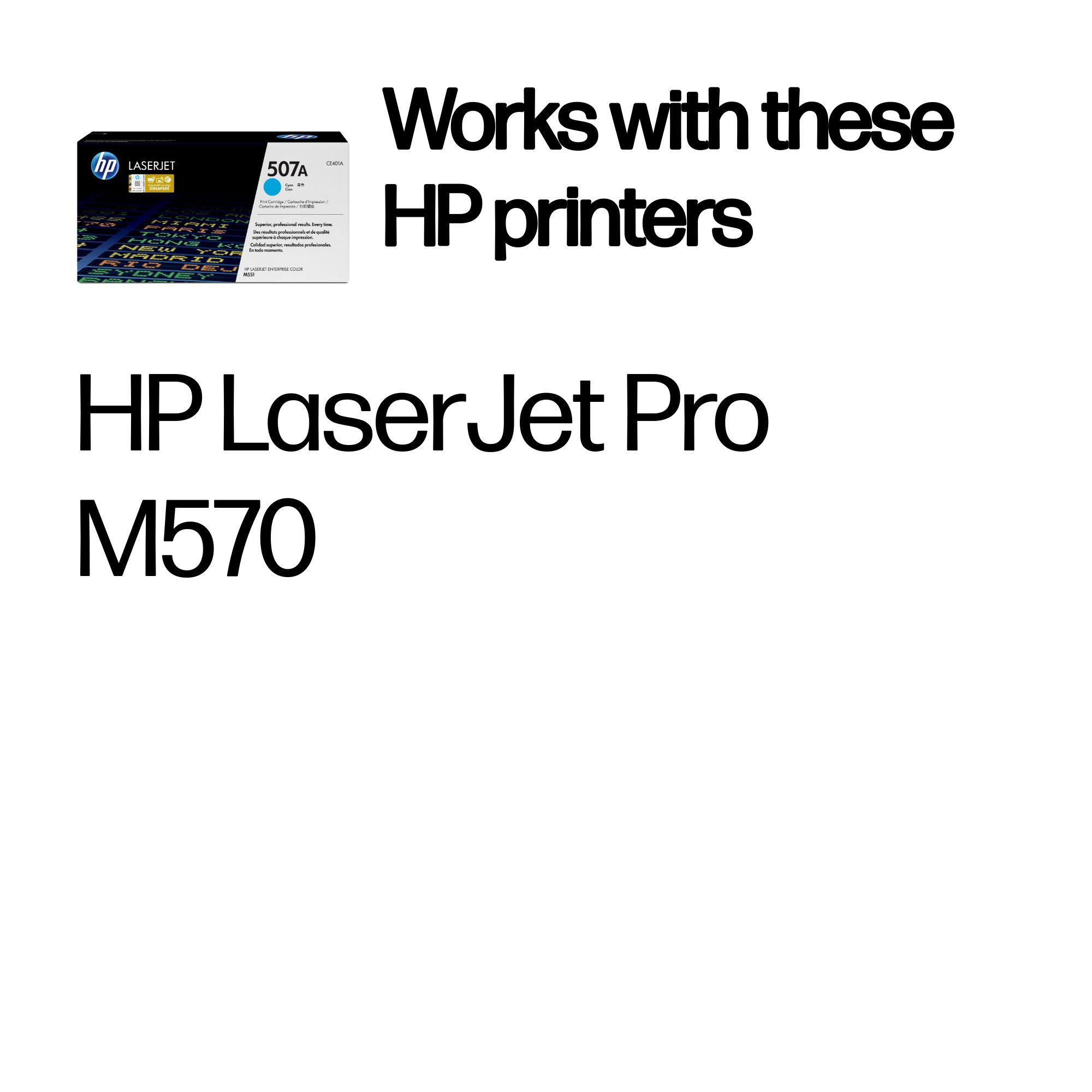 HP CE401A/507A Toner cartridge cyan, 6.000 pages ISO/IEC 19798 for HP LaserJet EP 500