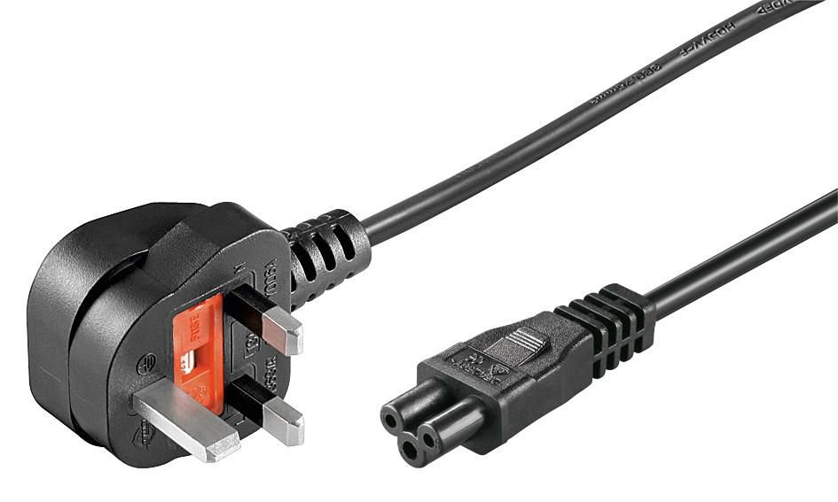 Microconnect PE090818 power cable Black 2 m Power plug type G C5 coupler