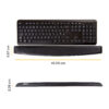 Fellowes Keyboard Wrist Rest - Memory Foam Wrist Rest - Ergonomic Wrist Support for Computer, Laptop, Home Office Use - Black