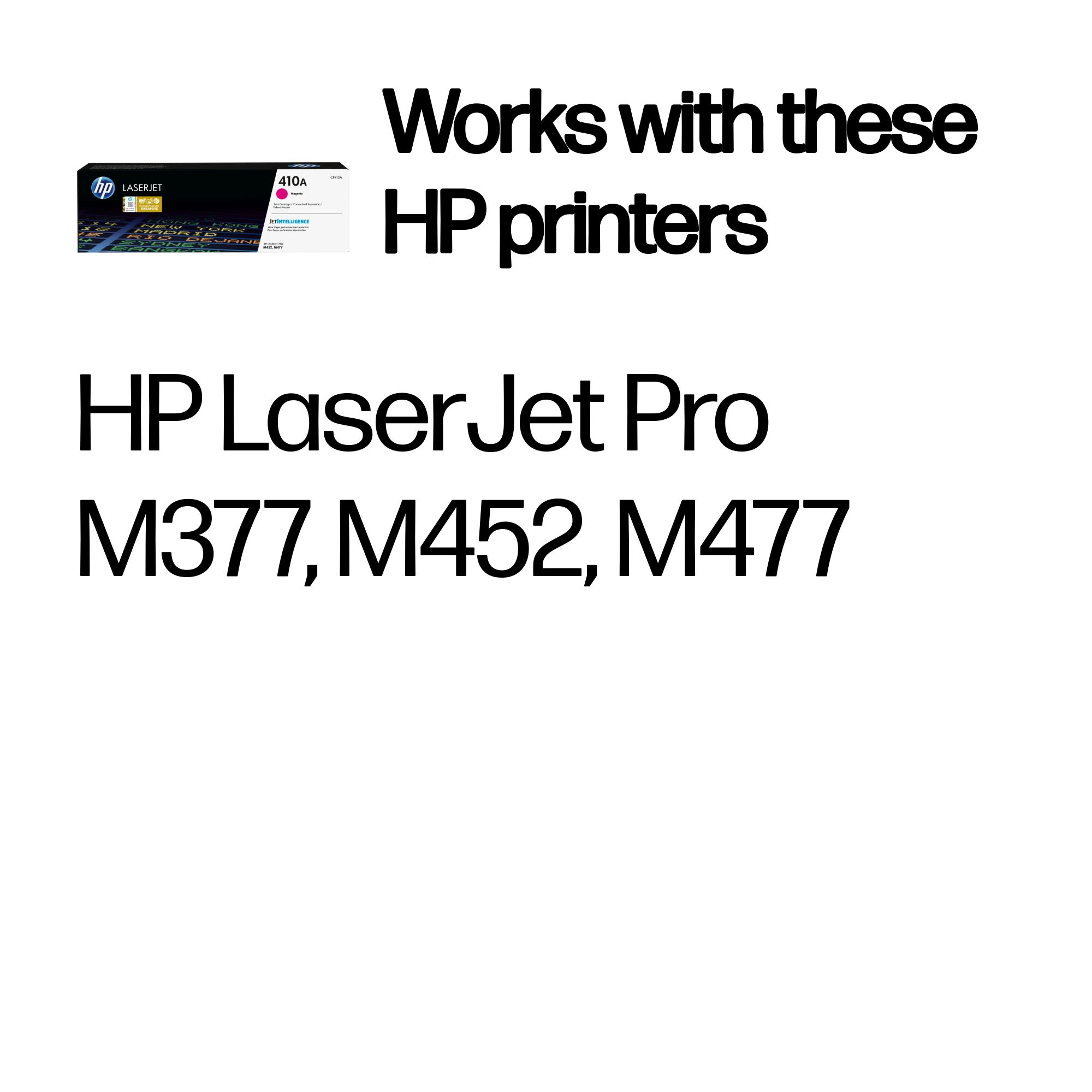 HP CF413A/410A Toner cartridge magenta, 2.300 pages ISO/IEC 19798 for HP Pro M 452
