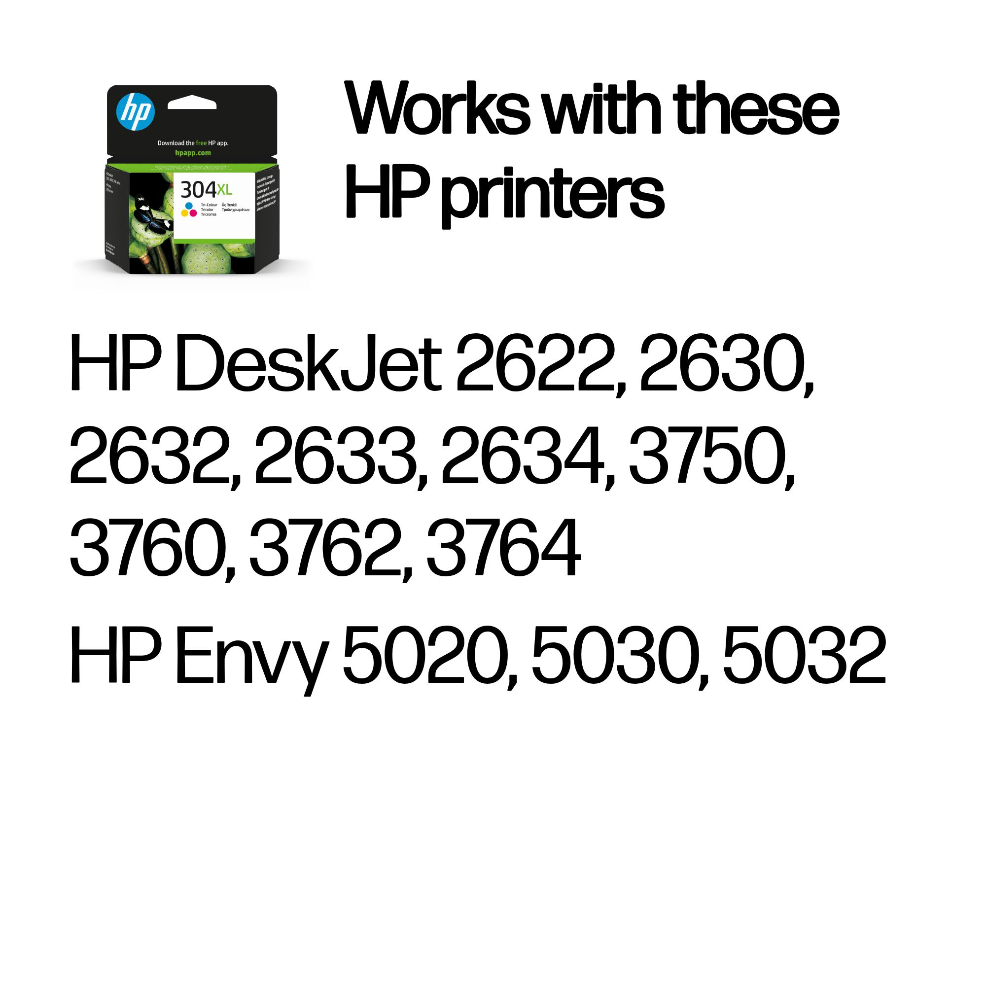 b7896a7eec44a49463c6eedadded2b092ddd9688 HP N9K07AE/304XL Printhead cartridge color high-capacity, 300 pages/5% 7ml for HP DeskJet 2620/3720