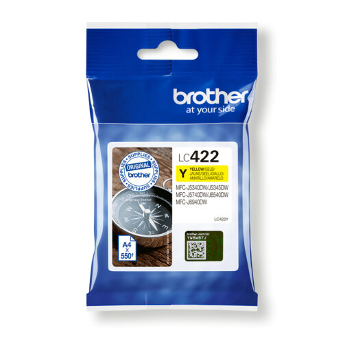 b7c22a085785bc41a6b93f89493bd15d204a5d02 Brother LC-422Y Ink cartridge yellow, 550 pages for Brother MFC-J 5340