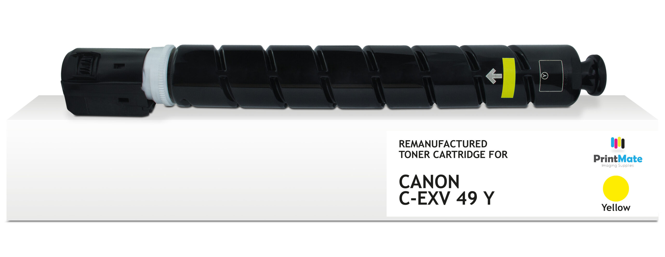 PrintMate CANON C-EXV49 Y, remanufactured toner, Yellow 19000p