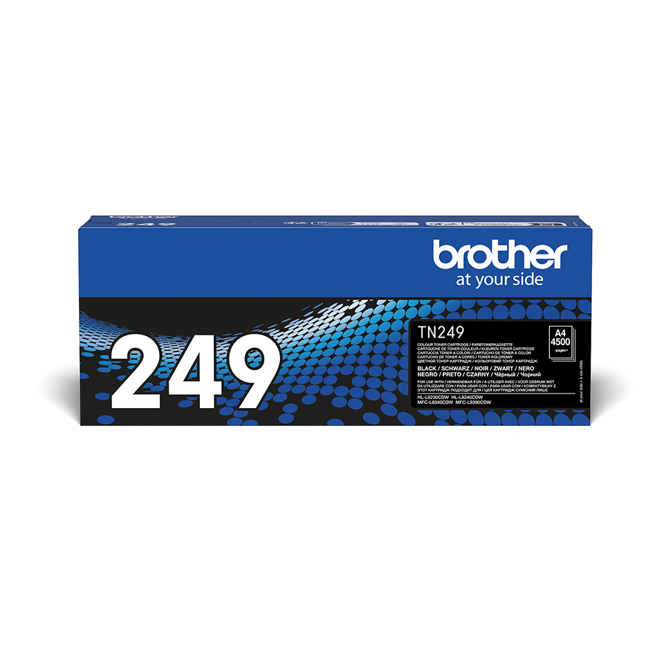 Brother TN-249BK Toner-kit black extra High-Capacity, 4.500 pages ISO/IEC 19752 for Brother HL-L 8200/MFC-L 8300