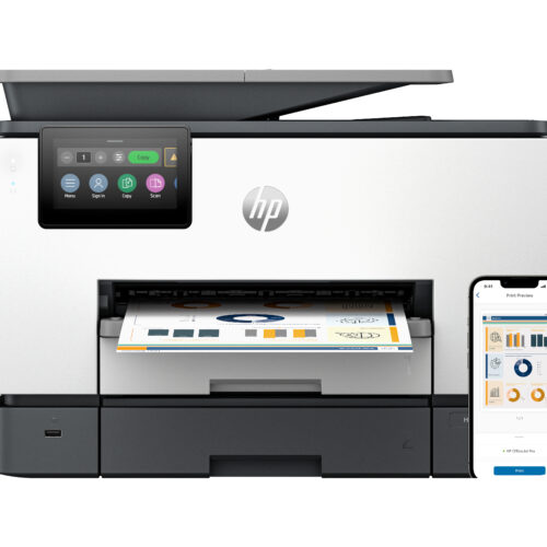b98f5df42fb49ad54c9590d633579ce285bd0751 HP OfficeJet Pro 9130b Wireless All-in-One Color Printer, Two-sided printing; Copier, Scanner