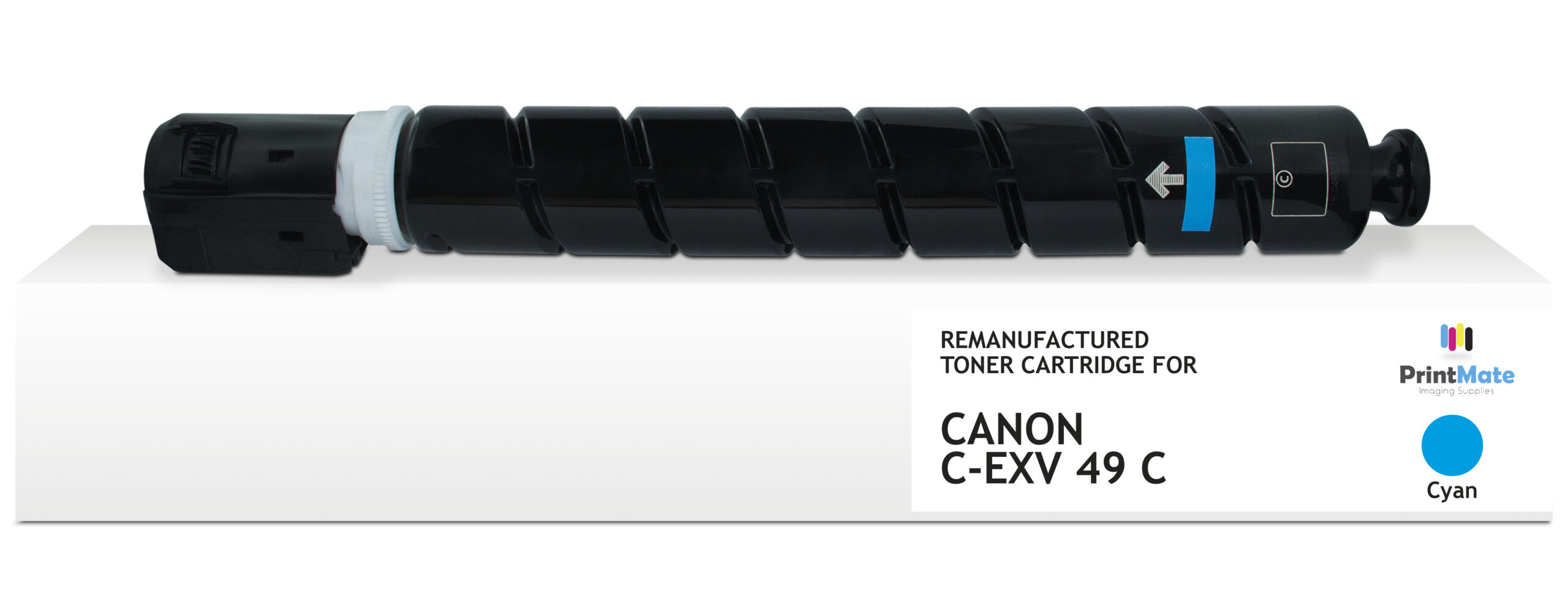 b9e06edd989088333529ed849d753d76b78e5c3b PrintMate CANON C-EXV49 C, remanufactured toner, Cyan 19000p