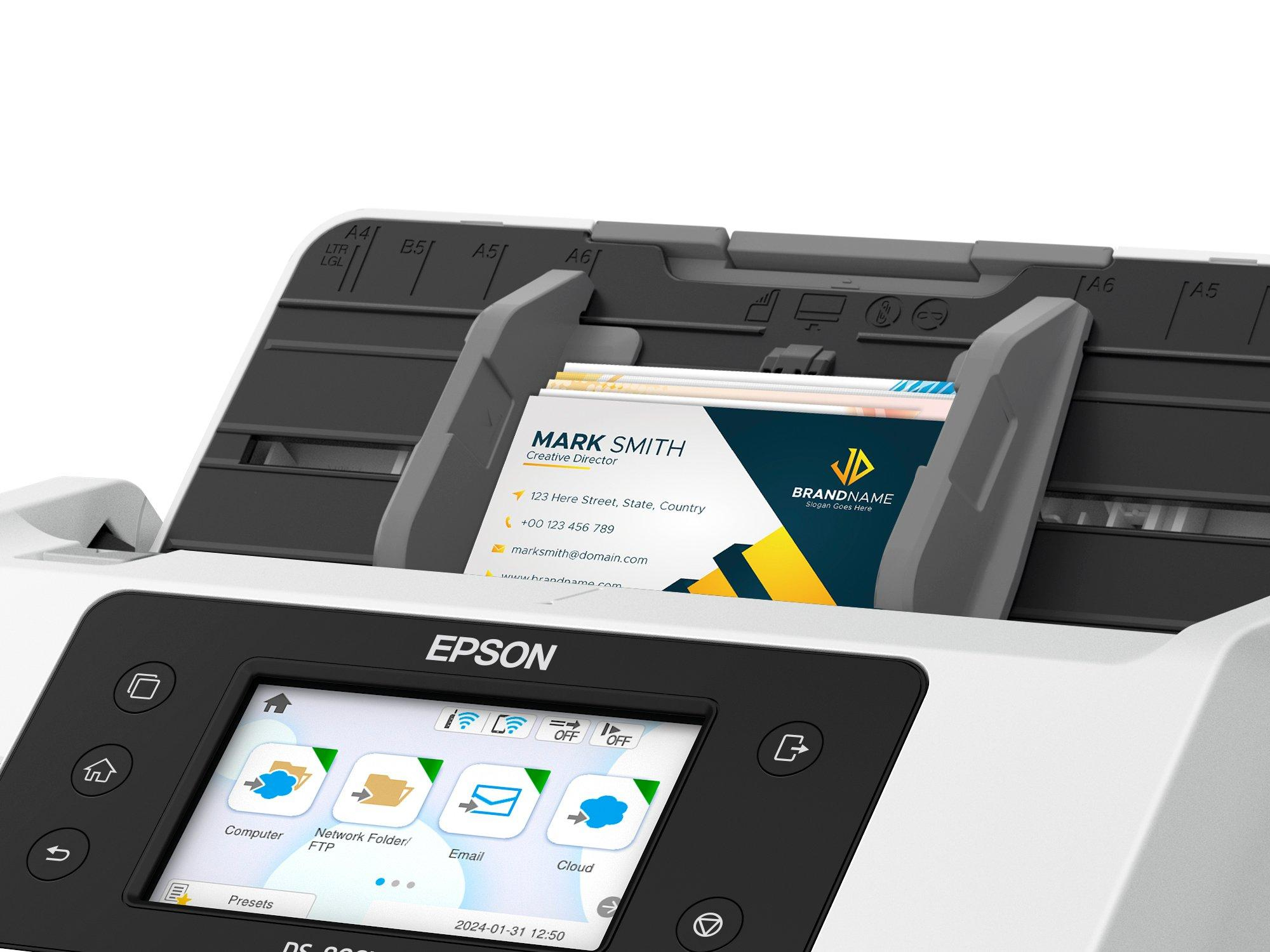 bc6df7323d810d17df20203f062ec89bd691193a Epson WorkForce DS-900WN Sheet-fed scanner 600 x 600 DPI A4 White