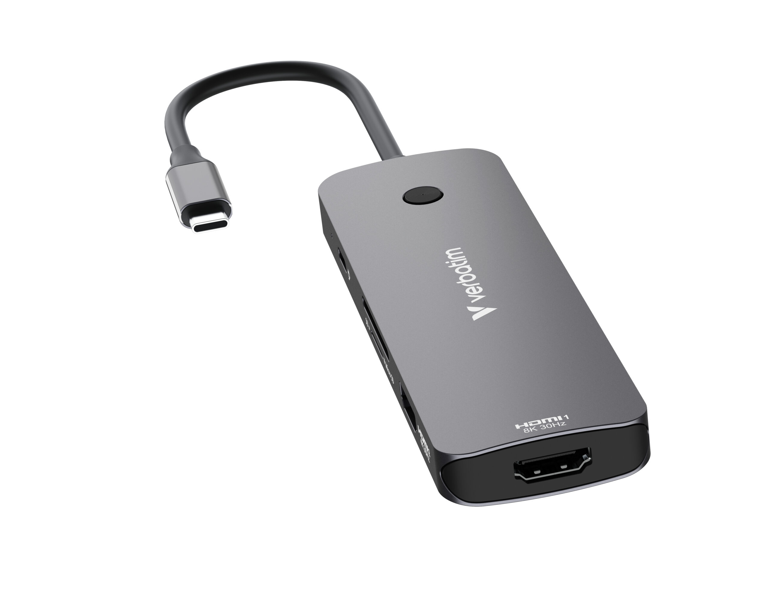 bc8a2e4fce611f28f4def1ff9efbea6c2986543a Verbatim CMH-08 USB Type-C 5000 Mbit/s Silver