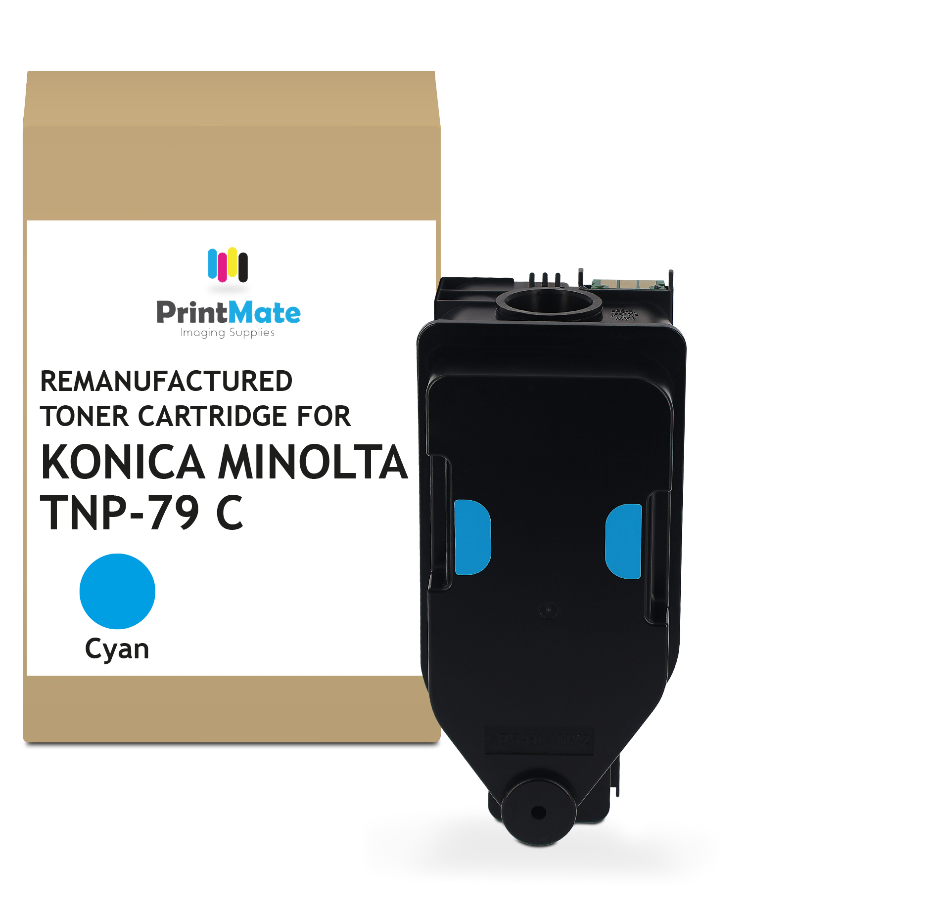 PrintMate KONICA MINOLTA TNP79Y, remanufactured toner, Yellow 9000p