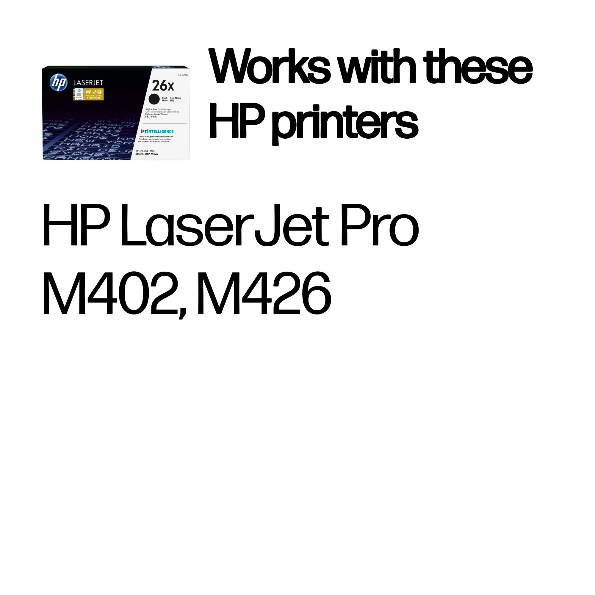 HP CF226X/26X Toner cartridge high-capacity, 9.000 pages ISO/IEC 19752 for HP LaserJet M 402/e