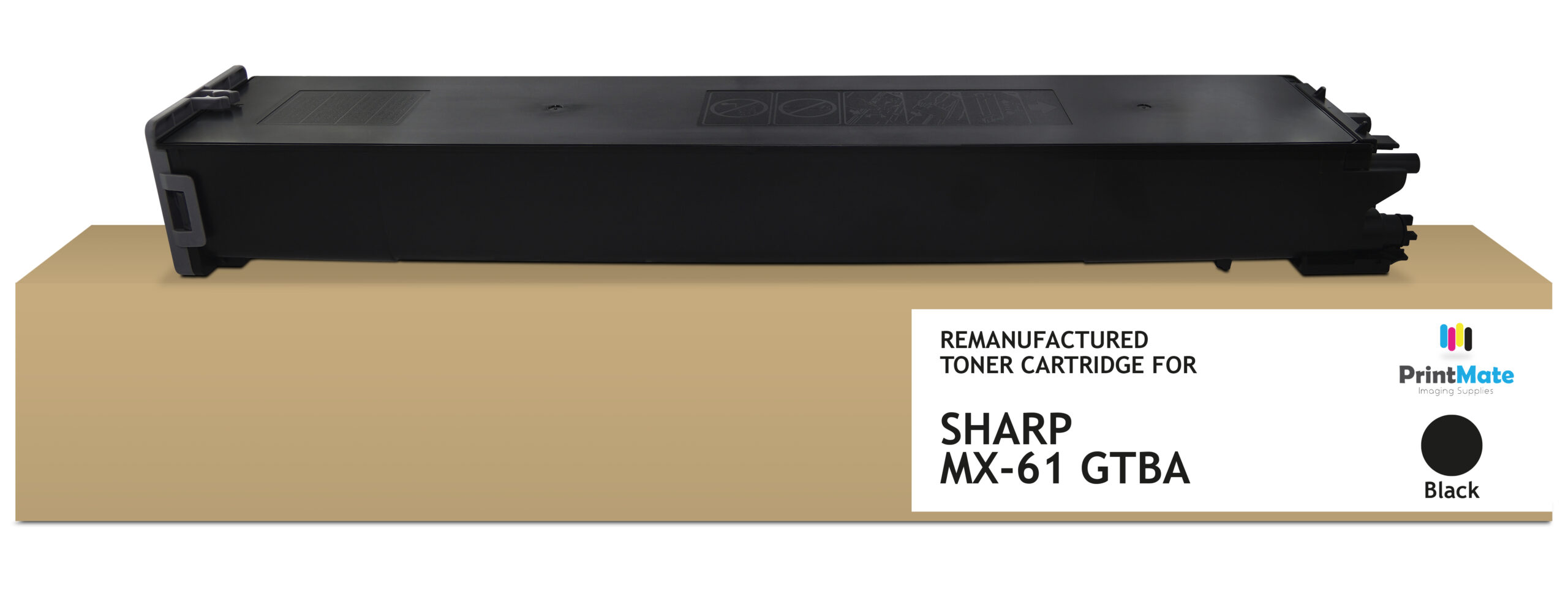 PrintMate SHARP MX-61 GTBA, remanufactured toner, Black 40000p