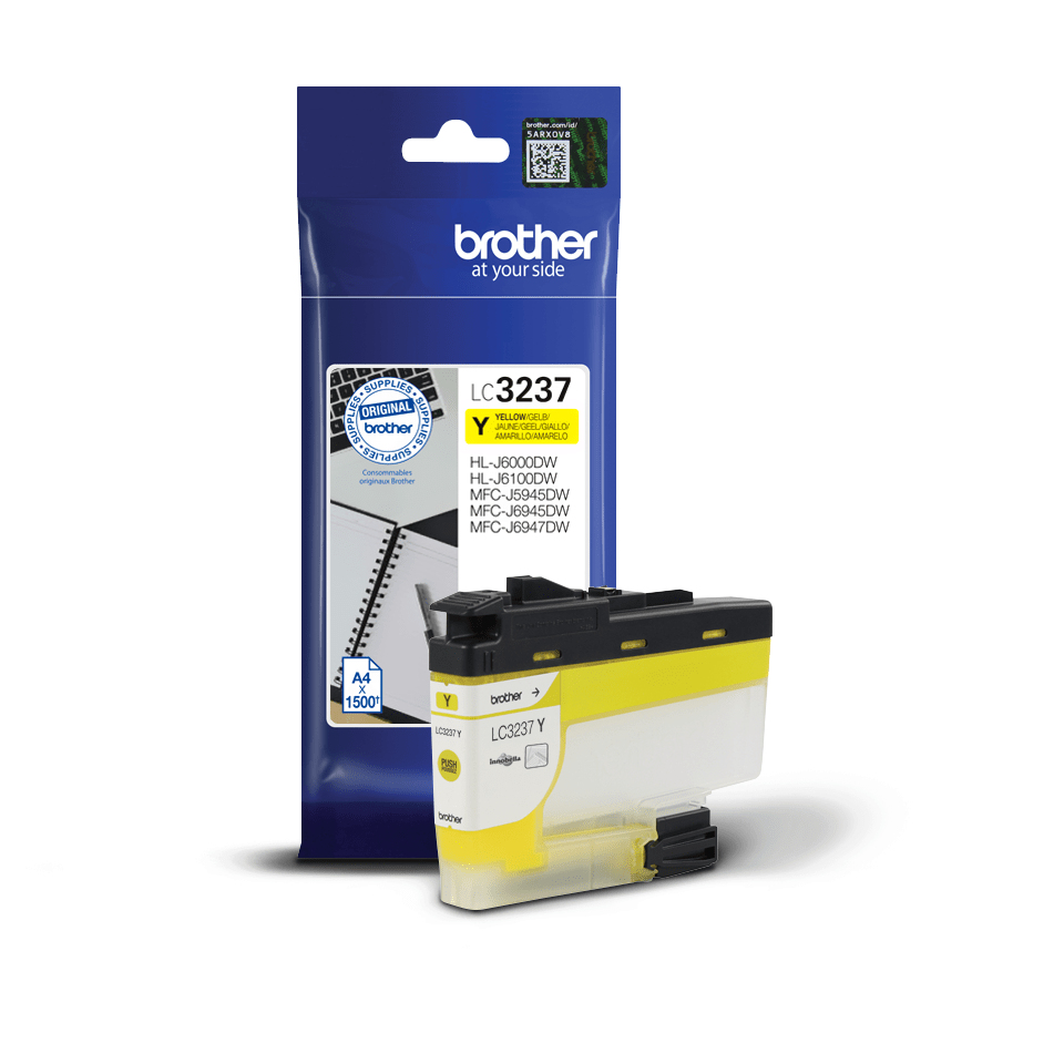 Brother LC-3237Y Ink cartridge yellow, 1.500 pages for Brother MFC-J 5945