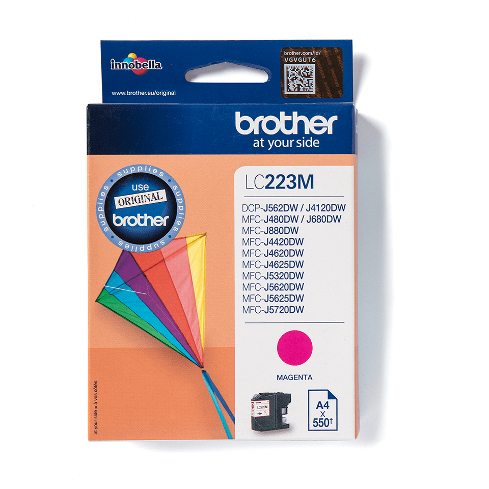 bffaa6558a4b6bee3c551ef25a910ce33ce28470 Brother LC-223M Ink cartridge magenta, 550 pages ISO/IEC 24711 5.9ml for Brother DCP-J 562/MFC-J 4420/MFC-J 5320