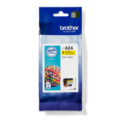 c03d22f23f53546263d04dc3806153d5088867b3 Brother LC-424Y Ink cartridge yellow, 750 pages ISO/IEC 19752 for Brother DCP-J 1200
