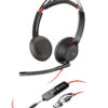 c08dac2a34698da29f1b25cf734d557e36ff5c80 HP Poly Blackwire 5220 Stereo USB-C Headset +3.5mm Plug +USB-C/A Adapter