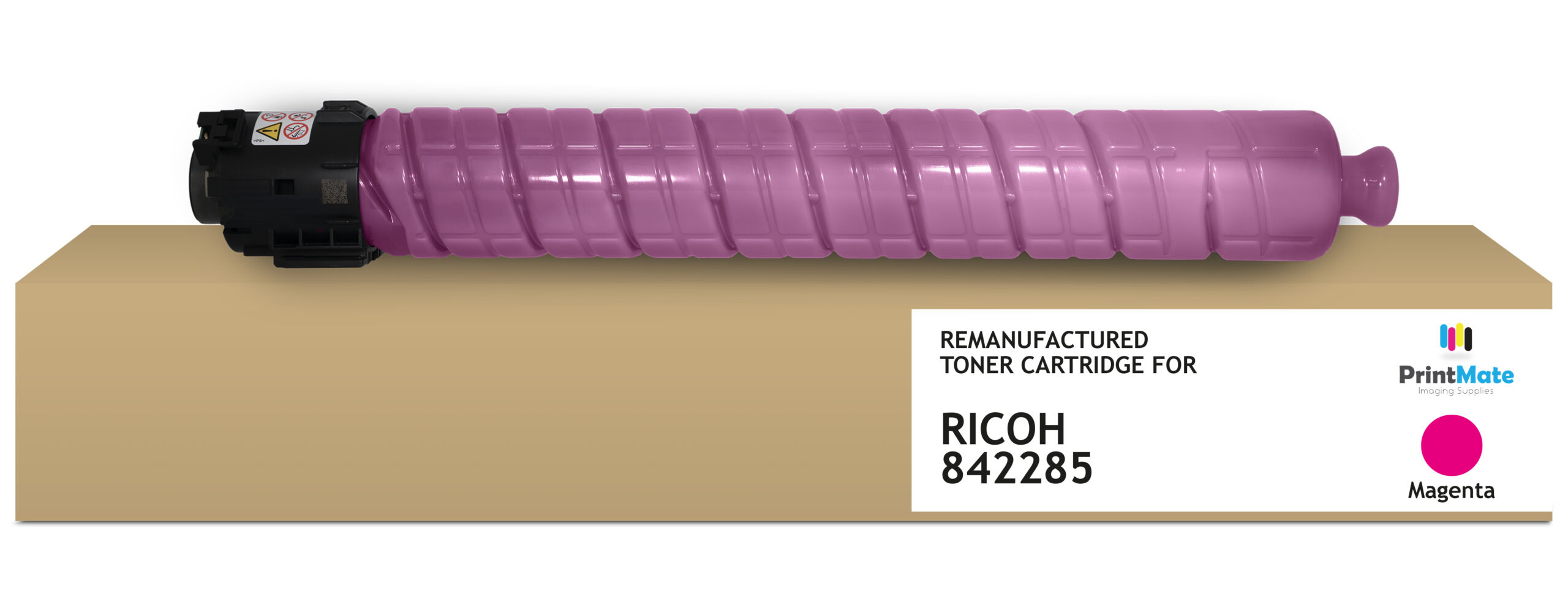 PrintMate RICOH 842285, remanufactured toner, Magenta 22500p