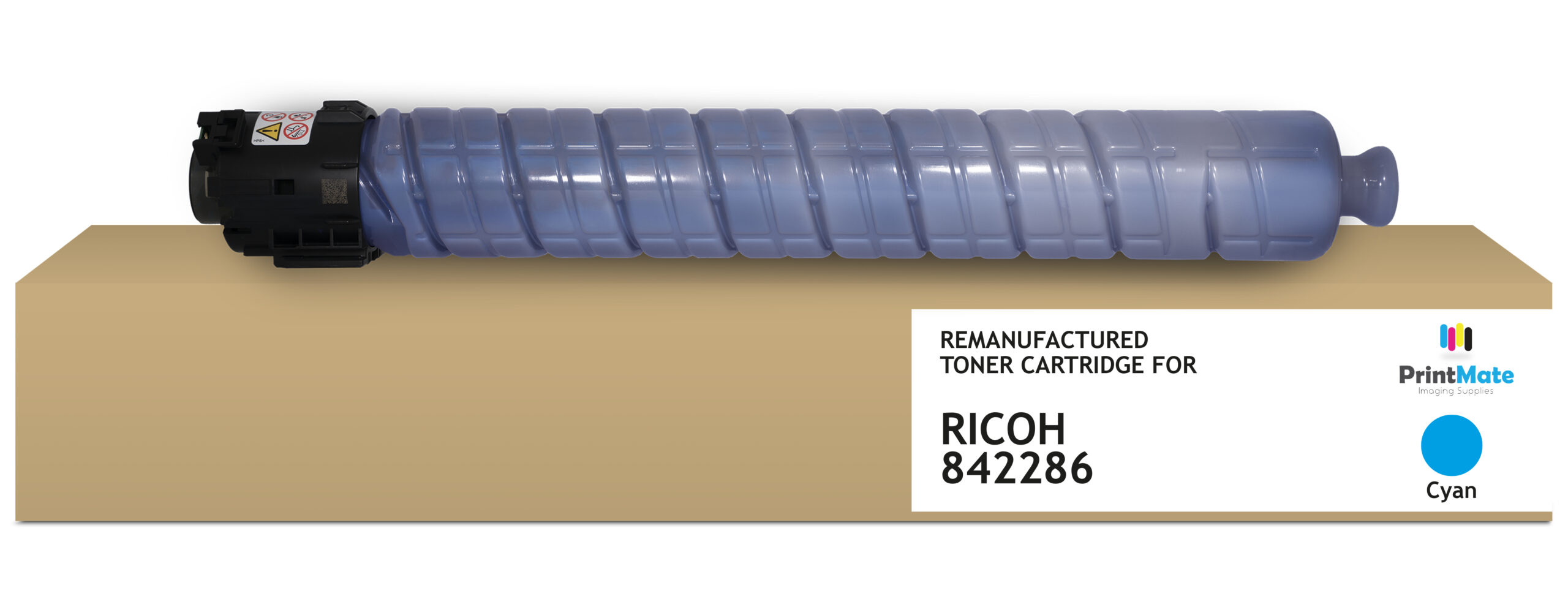 c1054304390095a5770c73393fcb116bd22f5444 PrintMate RICOH 842286, remanufactured toner, Cyan 22500p