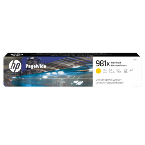 HP L0R11A/981X Ink cartridge yellow, 10.000 pages ISO/IEC 19798 114ml for HP PageWide E 58650/556