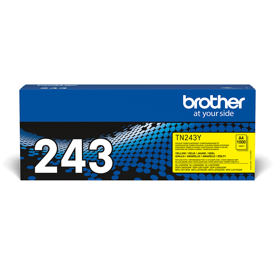 Brother TN-243Y Toner-kit yellow, 1.000 pages ISO/IEC 19752 for Brother HL-L 3210