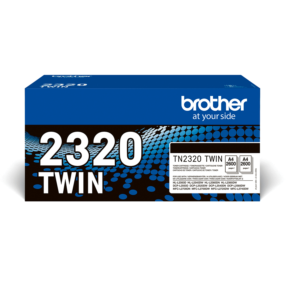 c2d043ee50d232dd2cecc50bb67970be5b882d50 Brother TN-2320TWIN Toner-kit twin pack, 2x5.200 pages ISO/IEC 19752 Pack=2 for Brother HL-L 2300