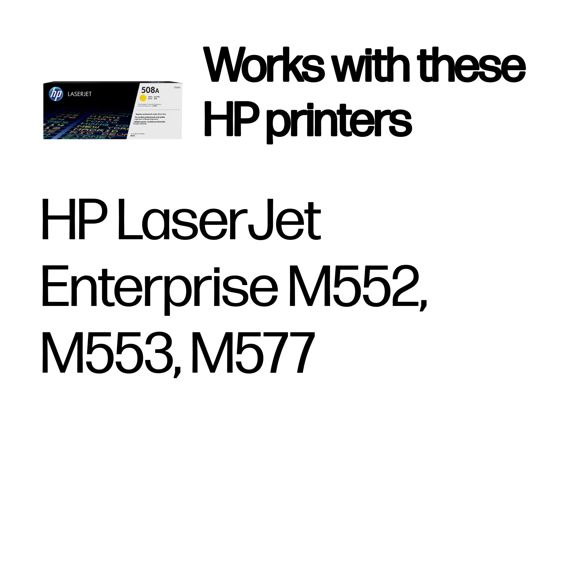 HP CF362A/508A Toner cartridge yellow, 5.000 pages ISO/IEC 19798 for HP CLJ M 552