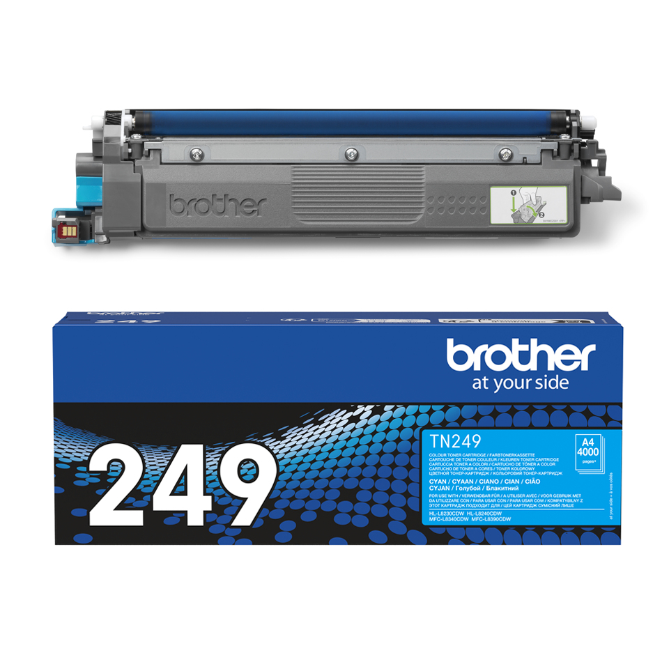 Brother TN-249C Toner-kit cyan extra High-Capacity, 4.000 pages ISO/IEC 19752 for Brother HL-L 8200/MFC-L 8300