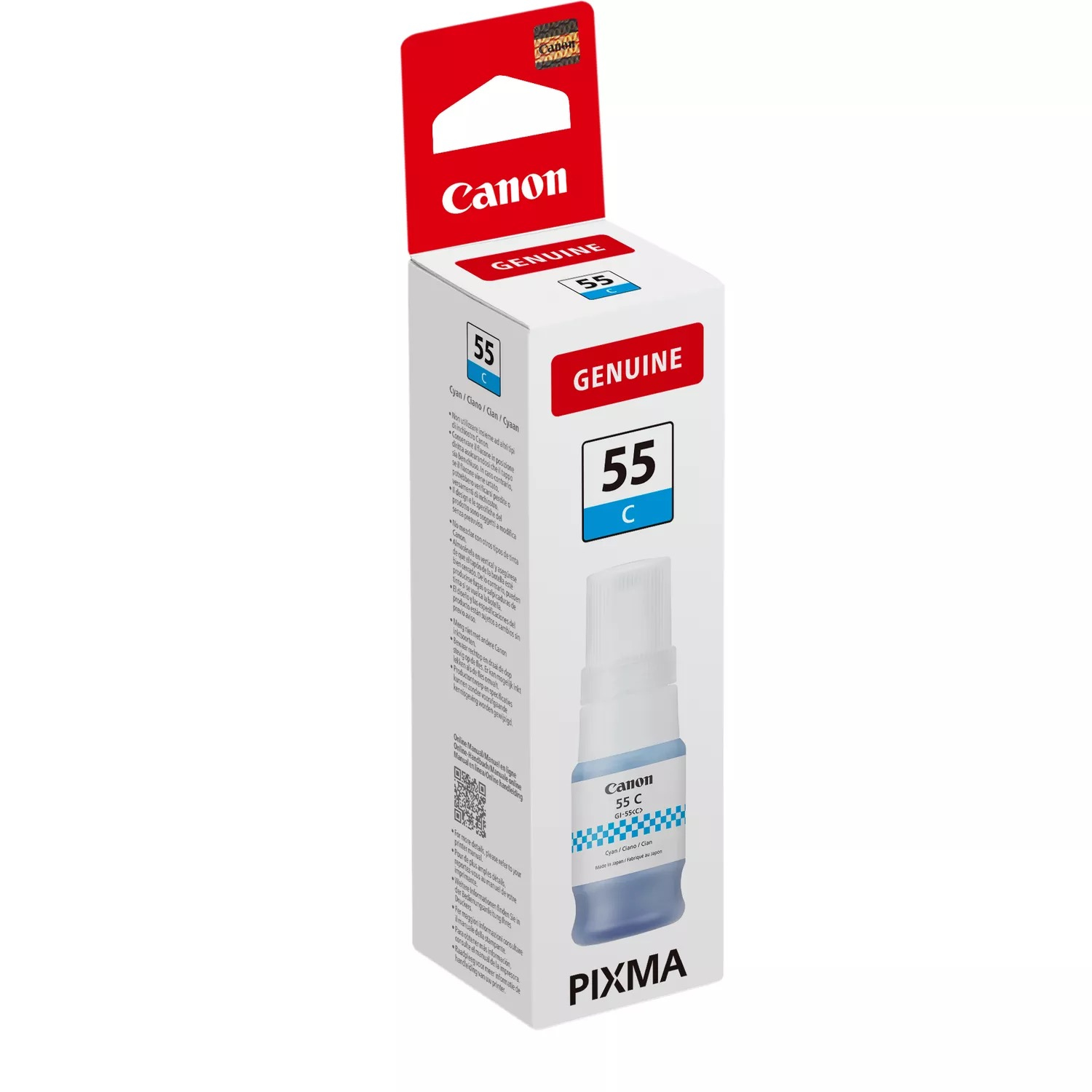 Canon 6289C001/GI-55C Ink bottle cyan, 3.000 pages ISO/IEC 19752 40ml for Canon Maxify GX 1050