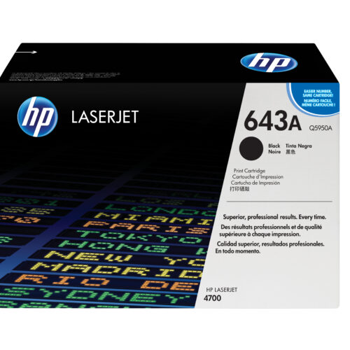 HP Q5950A/643A Toner cartridge black, 11.000 pages/5% for HP Color LaserJet 4700