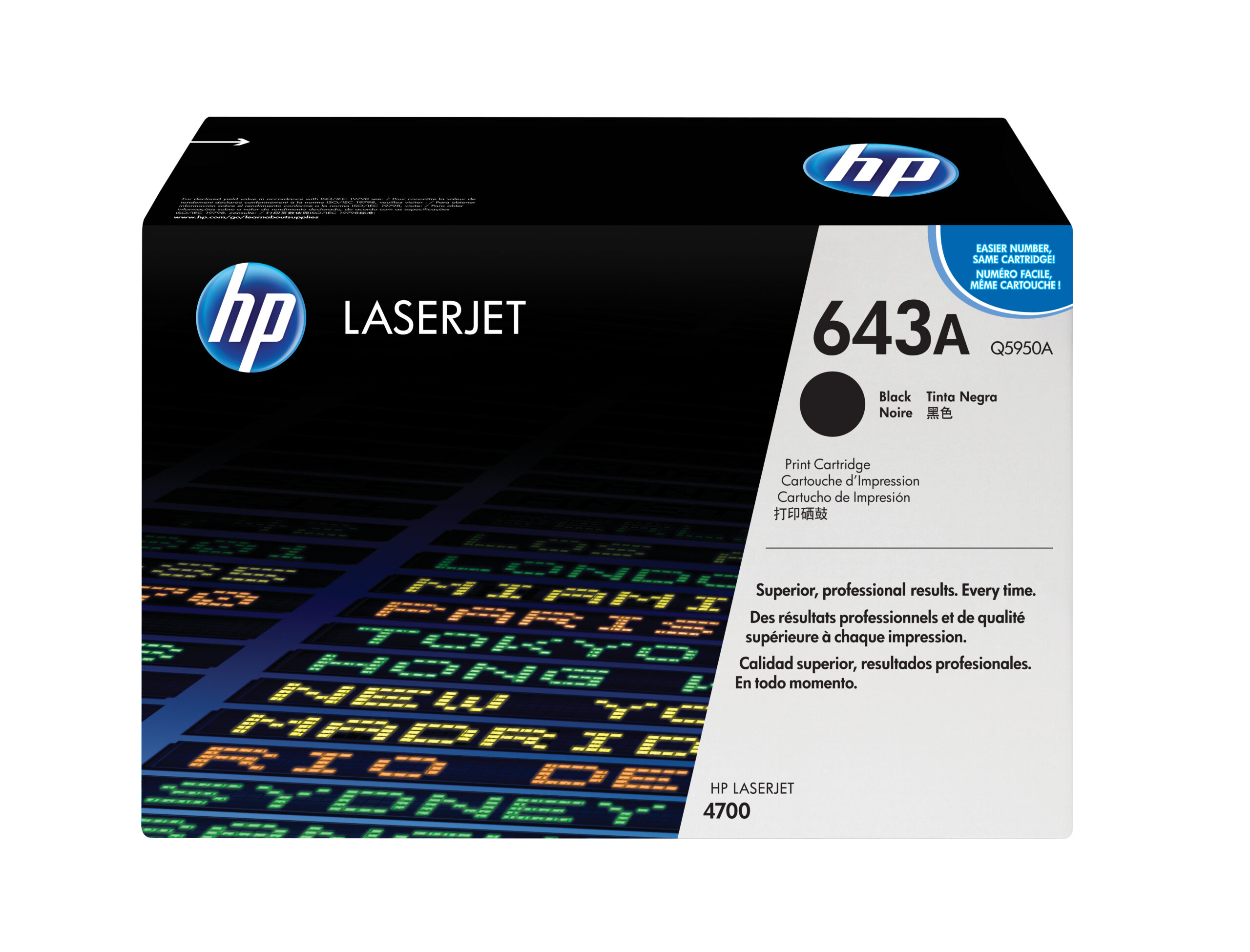 HP Q5950A/643A Toner cartridge black, 11.000 pages/5% for HP Color LaserJet 4700