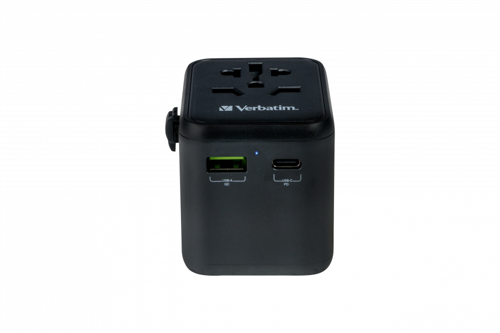 Verbatim 49544 power plug adapter Universal Black