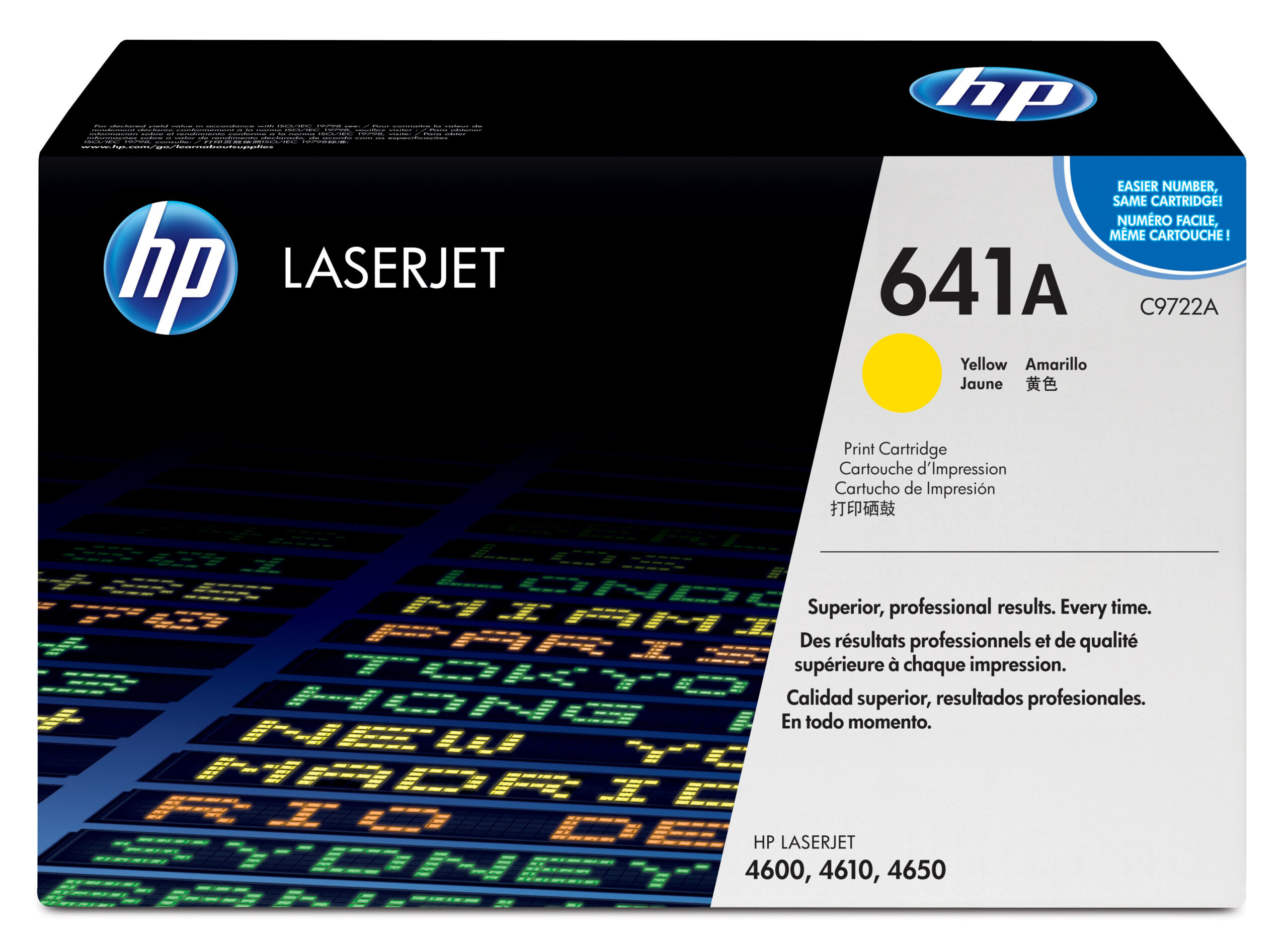 HP C9722A/641A Toner cartridge yellow, 8.000 pages/5% for Canon LBP-85/HP Color LaserJet 4650