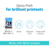 c5d2a3f6180def2ce27950a0cea90974718a6b3a HP Q8691A High-glossy-photopaper 25 sheet 10x15 cm 250g/m² for InkJet