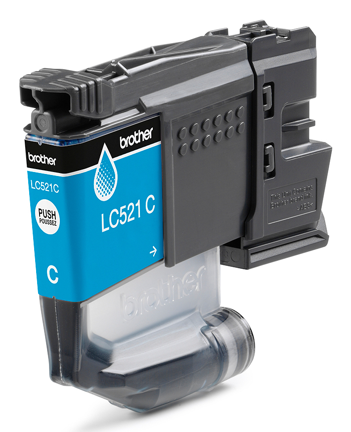 c641160ffb1a086114959e98a077d94a4bc36ba7 Brother LC-521C Ink cartridge cyan, 500 pages ISO/IEC 19752 for Brother DCP-J 1260