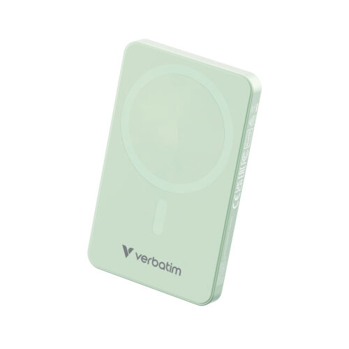 Verbatim Charge ´n´ Go Essentials Magnetic Wireless Power Bank 5000 mAh Green