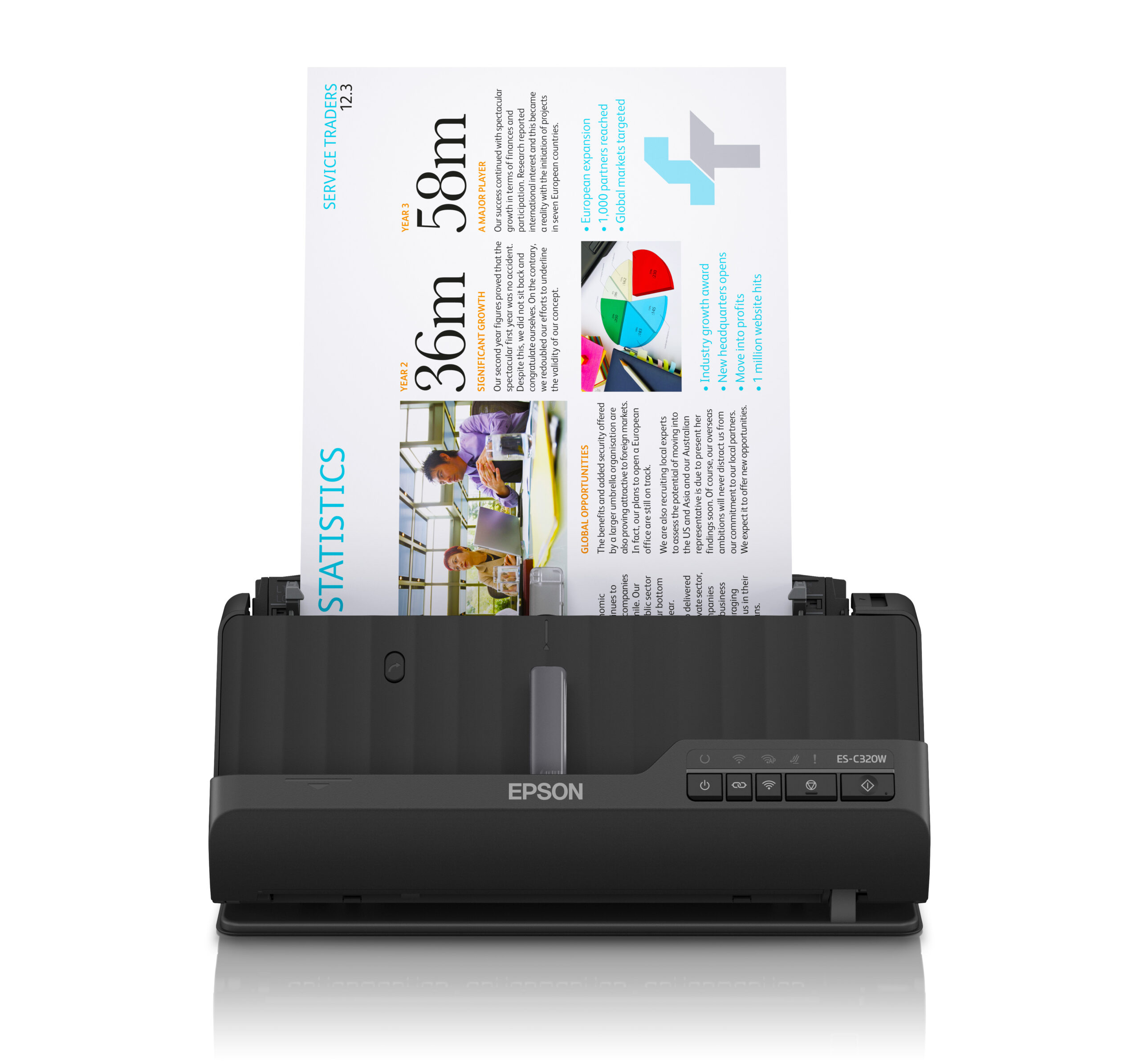 c7d2dd9f88c011110faf8c4c782aa154 Epson ES-C320W ADF + Sheet-fed scanner 600 x 600 DPI A4 Black