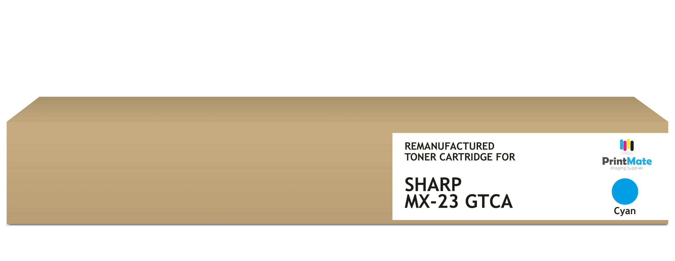 PrintMate SHARP MX-23 GTCA, remanufactured toner, Cyan 10000p