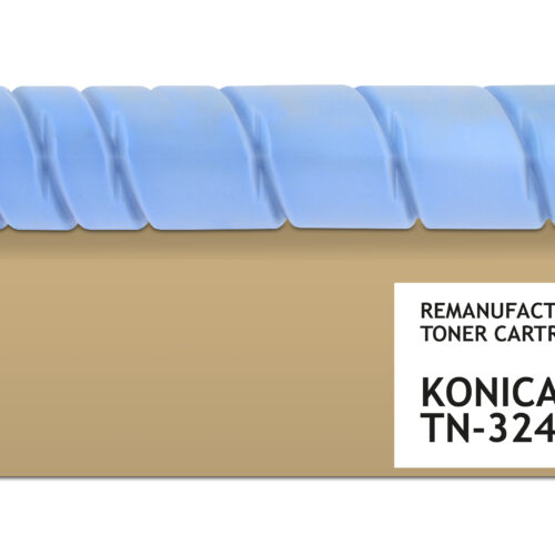 PrintMate KONICA MINOLTA TN324C, remanufactured toner, Cyan 26000p