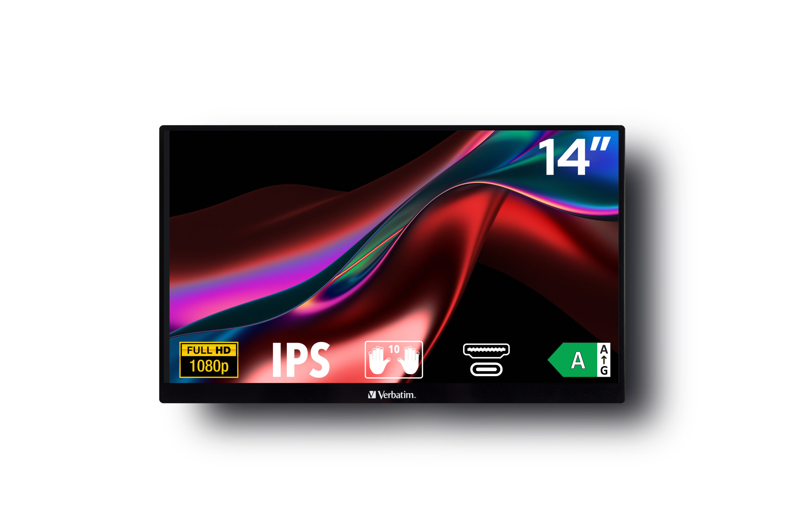 c9616be4c2d98c6e1d1ad3662c8aee81bee6a43c Verbatim 49591 computer monitor 35.6 cm (14") 1920 x 1080 pixels Full HD LCD Touchscreen Black
