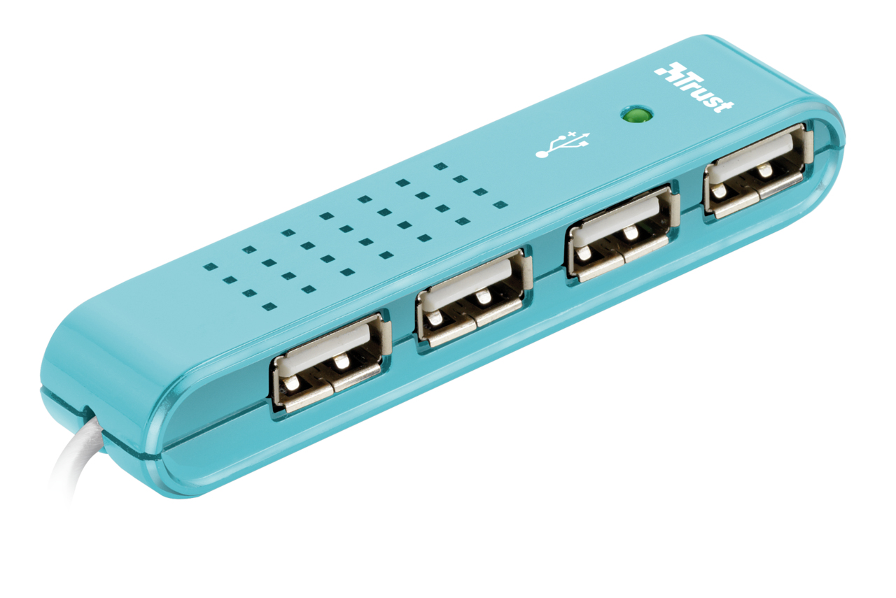 c9c7a12a0896a60771c5be013084437e Trust Vecco 4 Port USB 2.0 Mini Hub