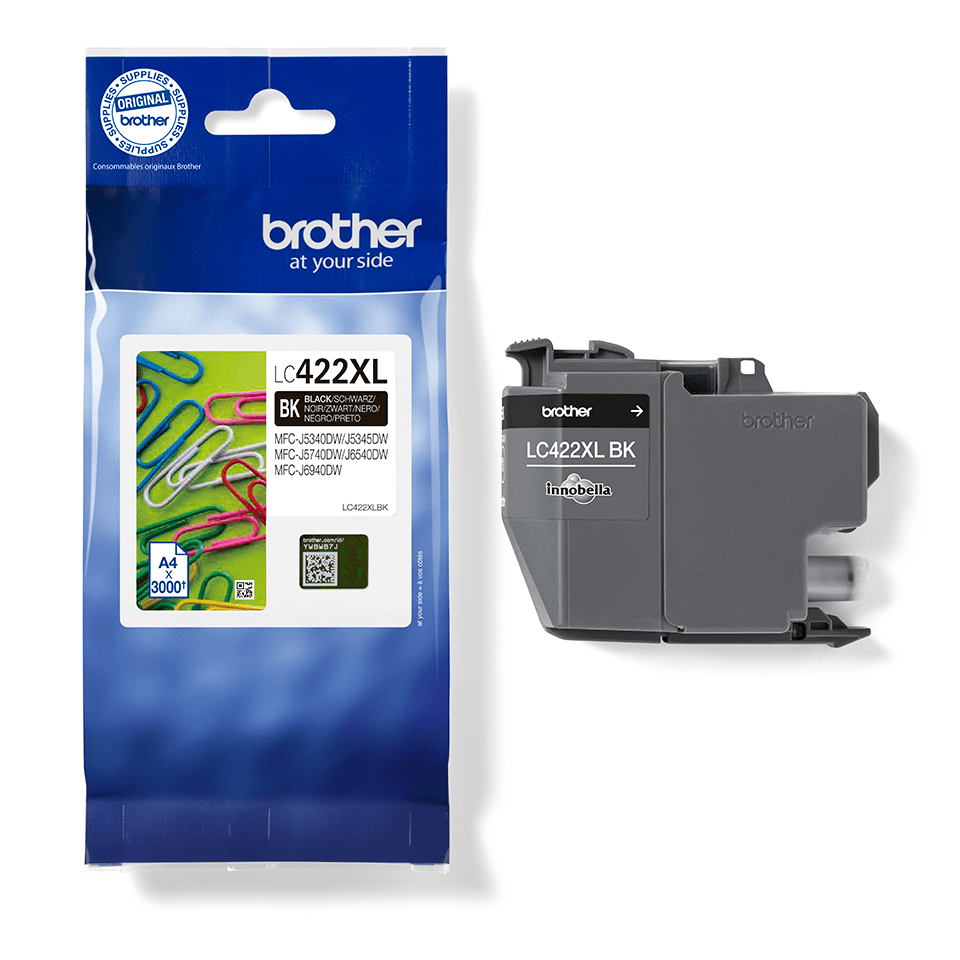 Brother LC-422XLBK Ink cartridge black high-capacity, 3.000 pages for Brother MFC-J 5340