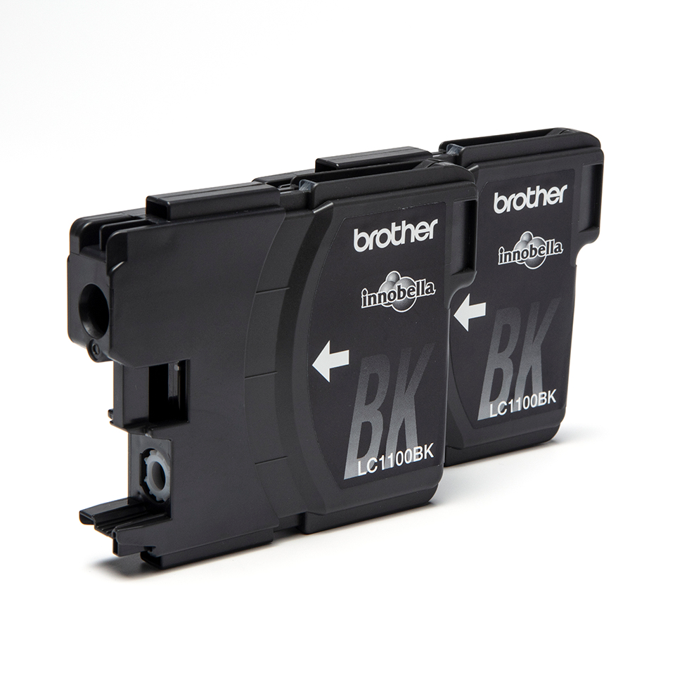 Brother LC-1100BKBP2 Ink cartridge black twin pack Blister, 2x450 pages 9.5ml Pack=2 for Brother DCP 185 C/MFC 6490 C