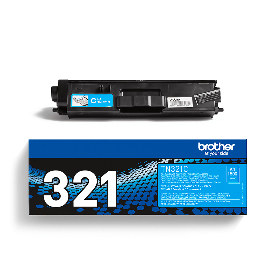 Brother TN-321C Toner-kit cyan, 1.500 pages ISO/IEC 19798 for Brother DCP-L 8400/8450/HL-L 8250