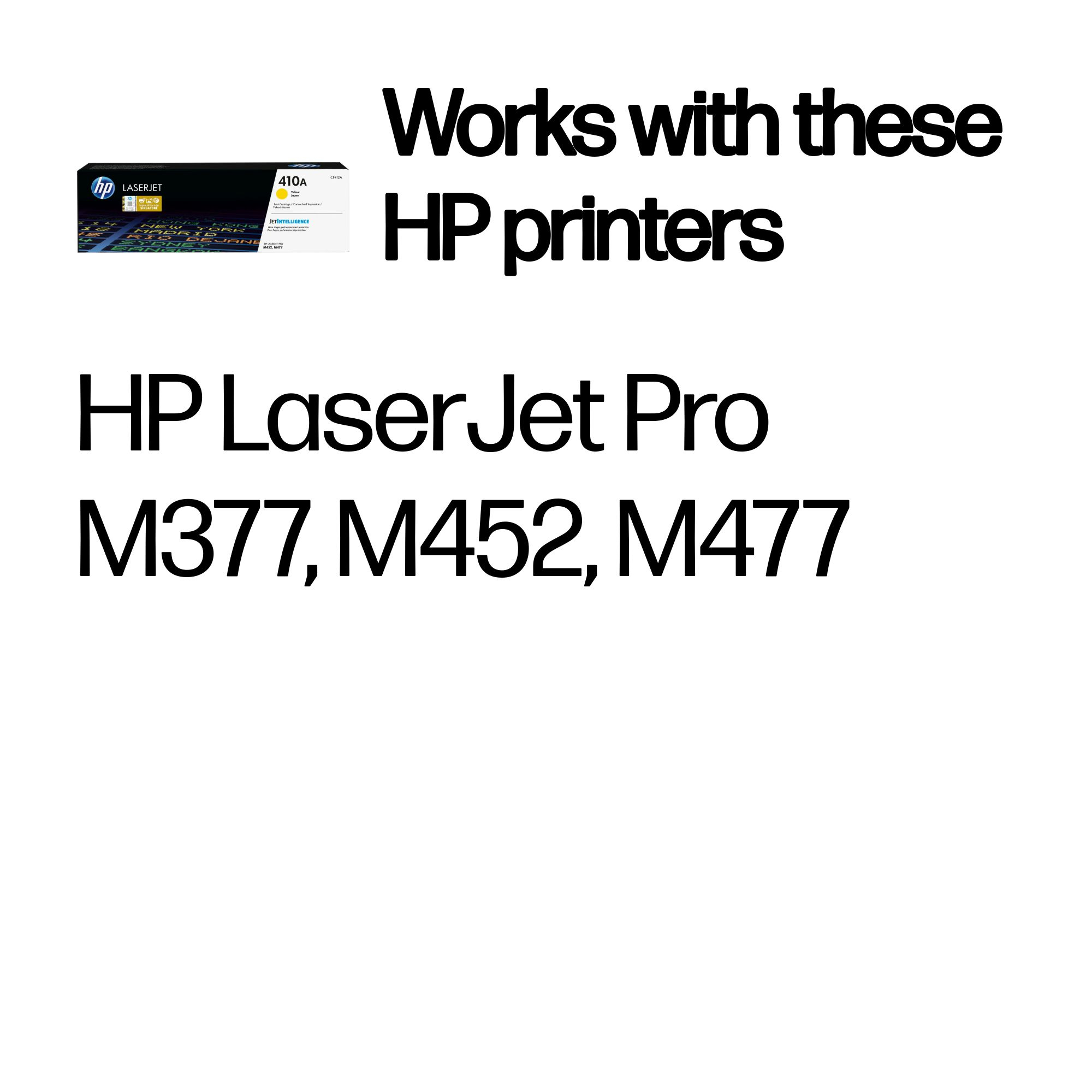 HP CF412A/410A Toner cartridge yellow, 2.300 pages ISO/IEC 19798 for HP Pro M 452