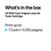 HP CF401A/201A Toner cartridge cyan, 1.330 pages ISO/IEC 19752 for HP Pro M 252