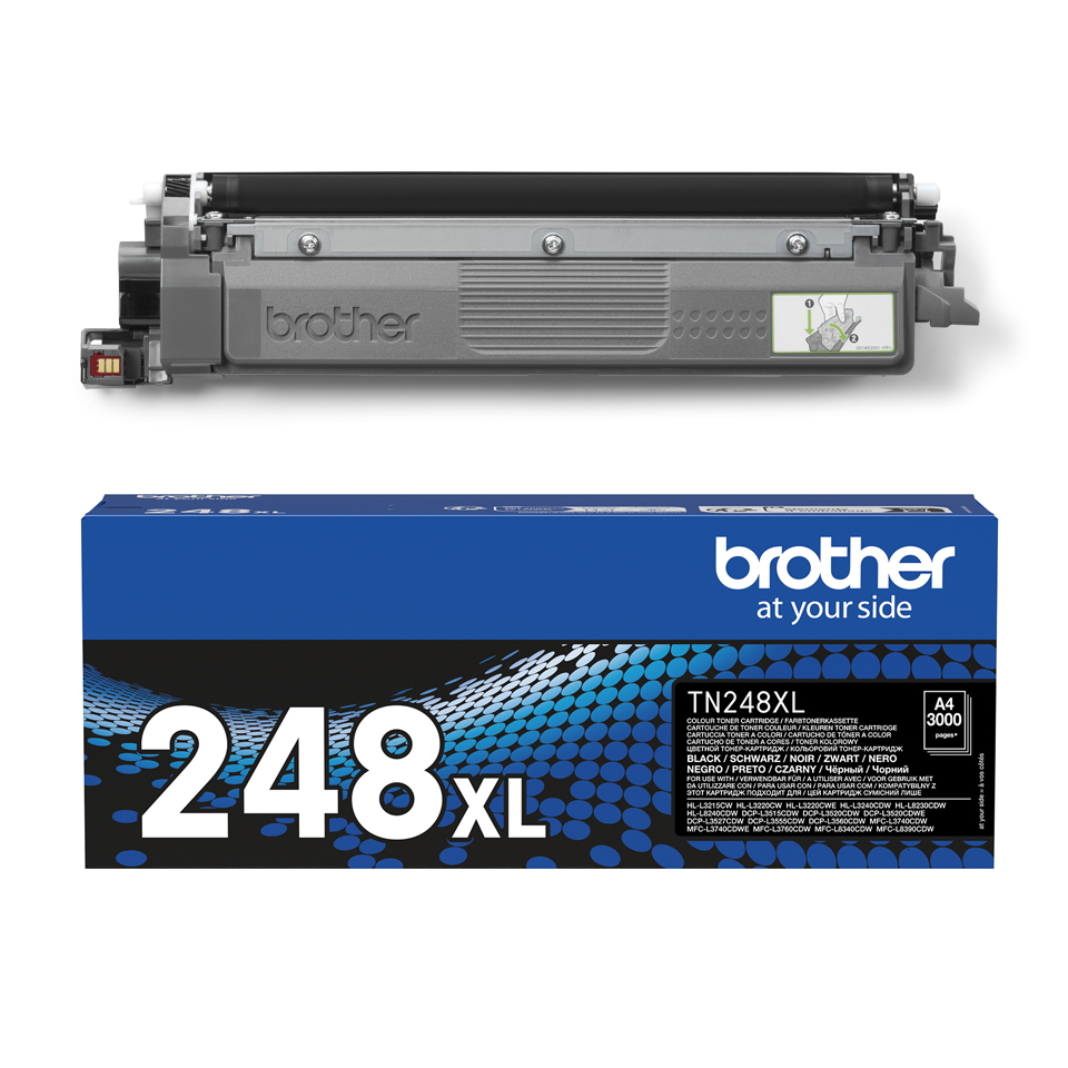 d0522372b429175d5a4e799b912b40184e56ee1f Brother TN-248XLBK Toner-kit black high-capacity, 3.000 pages ISO/IEC 19752 for Brother DCP-L 3500/HL-L 8200/MFC-L 8300