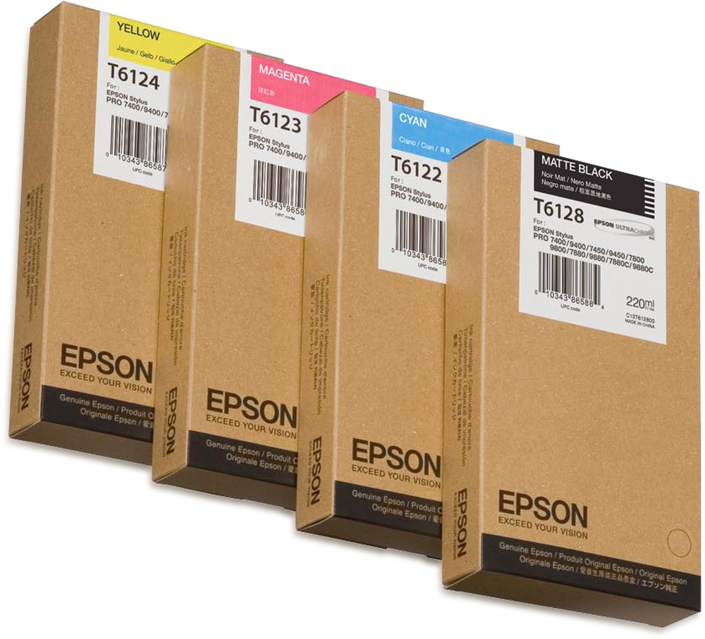 d1c44107408f8a62ff1eba65ed04bf9a Epson C13T61280N/T6128 Ink cartridge black matt 220ml for Epson Stylus Pro 7400/7450/7800/7880